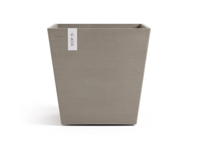 Ecopots Töpfe<Pflanztopf Rotterdam Braungrau 45,4 cm x 44 cm