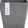 Discount Ecopot s Pflanztopf Rotterdam 20 cm x 20 cm x 17,5 cm Grau