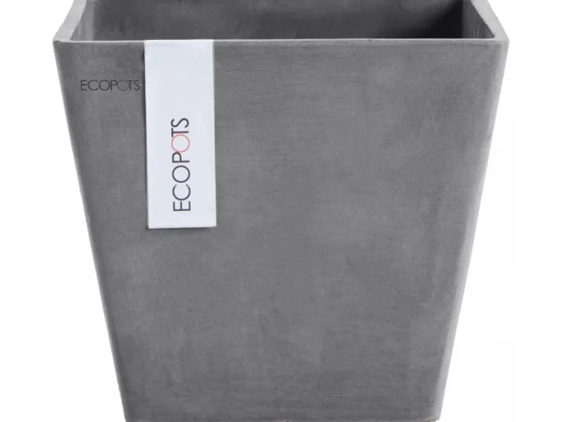 Discount Ecopot s Pflanztopf Rotterdam 20 cm x 20 cm x 17,5 cm Grau