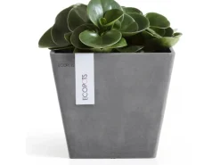 Discount Ecopot s Pflanztopf Rotterdam 20 cm x 20 cm x 17,5 cm Grau