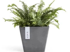 Discount Ecopot s Pflanztopf Rotterdam 20 cm x 20 cm x 17,5 cm Grau