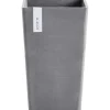 Ecopot s Pflanztopf Rotterdam 30 cm x 30 cm x 50 cm Grau< Töpfe
