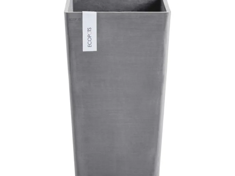 Ecopot s Pflanztopf Rotterdam 30 cm x 30 cm x 50 cm Grau< Töpfe