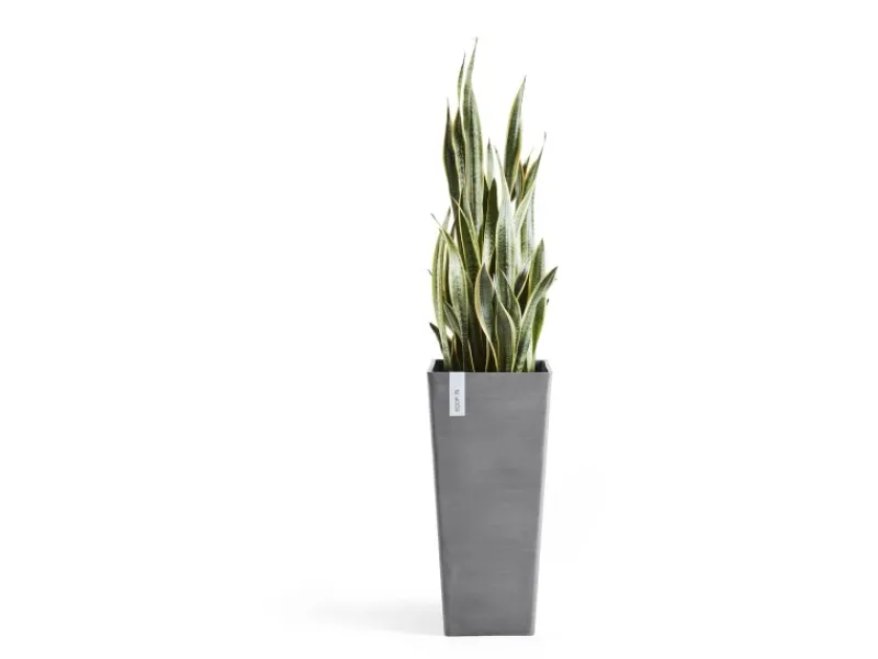 Ecopots Pflanztopf Rotterdam High 32,5 cm x 32,5 cm Grau< Töpfe
