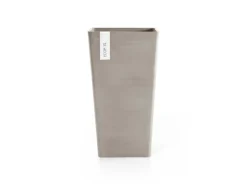 Ecopots Töpfe<Pflanztopf Rotterdam Halbhoch Braungrau 31 cm x 56 cm