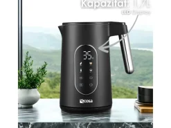 Ecosa EO-690 Wasserkocher mit Temperatureinstellung 1,7 L< Haushaltsgeräte