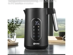 Ecosa EO-690 Wasserkocher mit Temperatureinstellung 1,7 L< Haushaltsgeräte