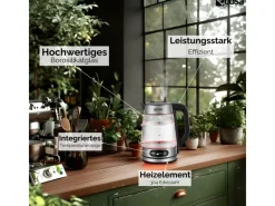 New Ecosa EO-696 Wasserkocher mit Temperatureinstellung 1,8 L