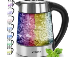 Ecosa Haushaltsgeräte<EO-600 Wasserkocher mit Temperatureinstellung