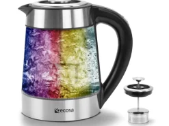 Sale Ecosa EO-650 Wasserkocher mit Temperatureinstellung und Teefilter 1,7 L