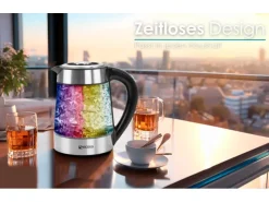 Sale Ecosa EO-650 Wasserkocher mit Temperatureinstellung und Teefilter 1,7 L