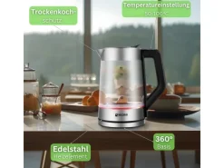 Clearance Ecosa EO-660 Wasserkocher mit Temperatureinstellung Easy Fill Deckel 1,7 L