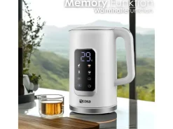 Discount Ecosa EO-691 Wasserkocher weiß mit Temperatureinstellung 1,7 L