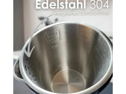 Discount Ecosa EO-691 Wasserkocher weiß mit Temperatureinstellung 1,7 L