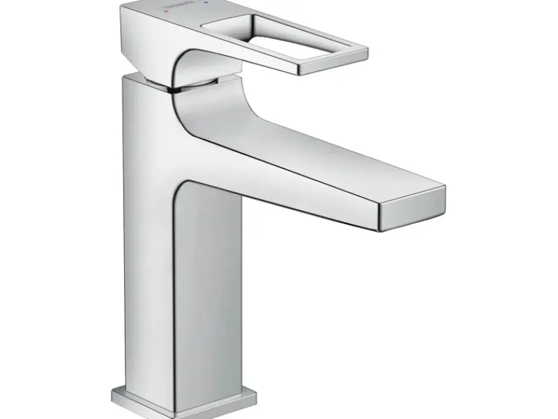 Hansgrohe Einhebel-Waschtischarmatur Metropol 110 mit Bügelgriff und Push-Open Ablaufgar.< Einhebelmischer