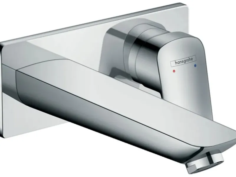 Hot Hansgrohe Einhebel-Waschtischarmatur Logis Unterputz für Wandmontage mit Auslauf 19,5 cm