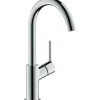 Hansgrohe Einhebel-Waschtischarmatur Talis 210 mit Schwenkauslauf u. Push-Open Ablaufgar.< Einhebelmischer