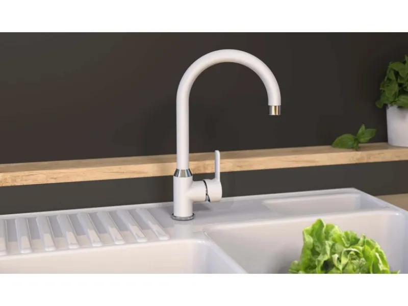 Eisl Spültischarmatur Diziani Weiß-Chrom