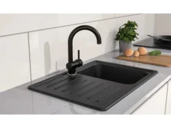 New Eisl Spültischarmatur Futura Schwarz-Chrom