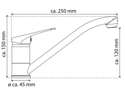 Clearance Eisl Spültischarmatur Speed Chrom Weiß