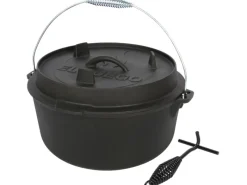 EL Fuego Dutch-Oven Gusseisen 11,4 l Deckel 2,2 l Schwarz< Töpfe