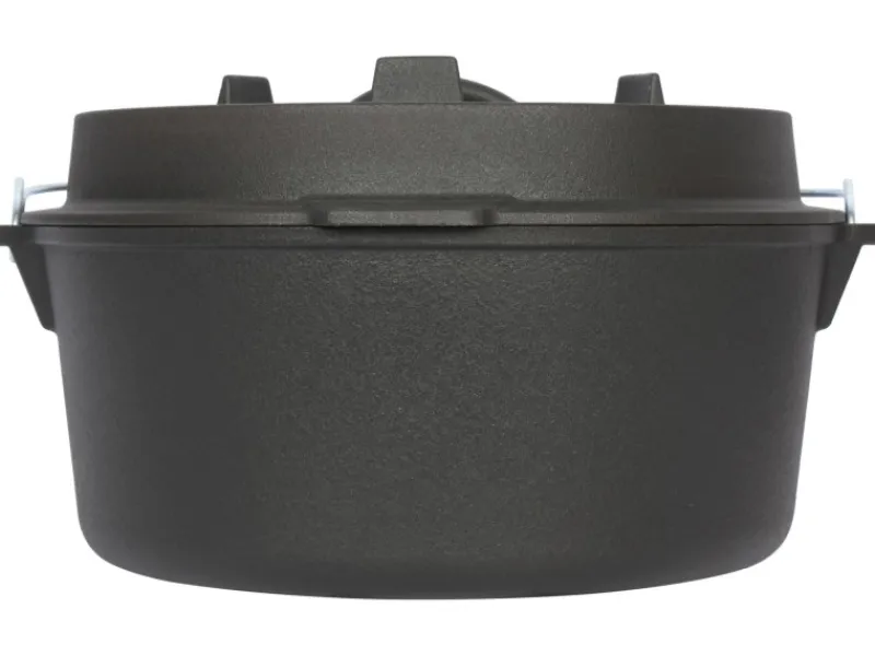 EL Fuego Dutch-Oven Gusseisen 11,4 l Deckel 2,2 l Schwarz< Töpfe