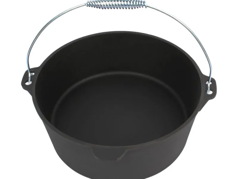 EL Fuego Dutch-Oven Gusseisen 11,4 l Deckel 2,2 l Schwarz< Töpfe