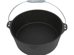 Outlet EL Fuego Dutch-Oven Gusseisen 7,2 l Deckel 1,8 l Schwarz