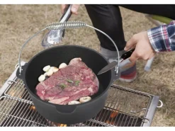 Outlet EL Fuego Dutch-Oven Gusseisen 7,2 l Deckel 1,8 l Schwarz