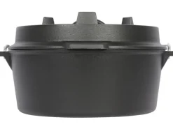 EL Fuego Dutch-Oven Gusseisen 3,5 l Deckel 1 l Schwarz< Herde|Töpfe
