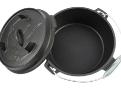 EL Fuego Dutch-Oven Gusseisen 3,5 l Deckel 1 l Schwarz< Herde|Töpfe