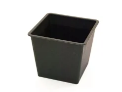 Töpfe<Elegant Einrichten Kunststoffeinsatz Quadratisch Konisch 34x34x31cm Schwarz