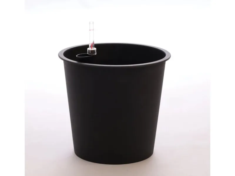 Elegant Einrichten Kunststoffeinsatz Rund-Konisch D26xH24cm Schwarz mit Bewässerungssystem