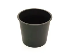Clearance Elegant Einrichten Kunststoffeinsatz Rund-Konisch D26xH24cm Schwarz