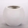 Elegant Einrichten Pflanzkübel Fiberglas Ball D40xH32cm Perlmutt-Weiß< Töpfe