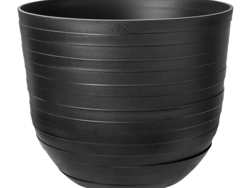 Sale Elho Blumentopf Fuente Rings Ø 30 cm x 24 cm Onyx Schwarz