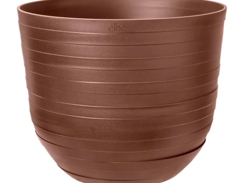Clearance Elho Blumentopf Fuente Rings Ø 38 cm x 31 cm Rost Braun