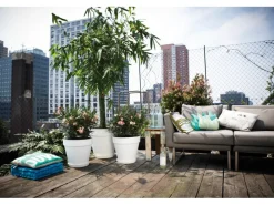 New Elho Blumentopf Loft Urban mit Rollen Ø 50 cm Weiß