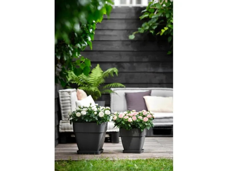 Elho Blumentopf Vibia Campana Viereckig 30 cm x 30 cm x 28 cm< Töpfe