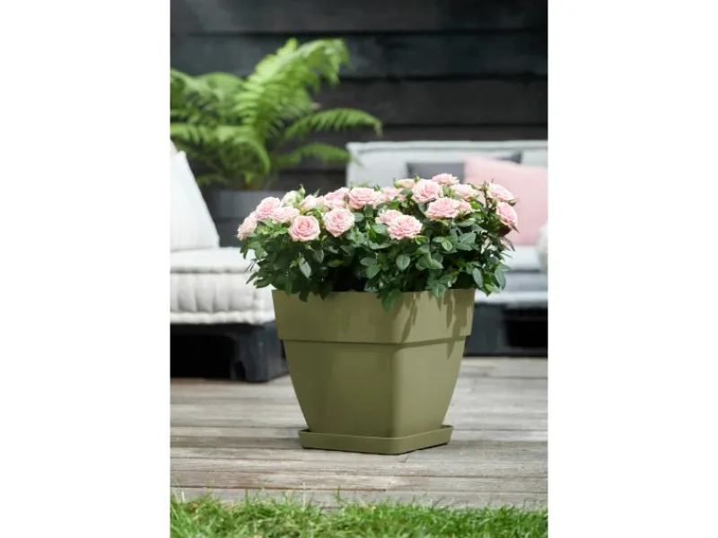 Elho Töpfe<Blumentopf Vibia Campana Viereckig 30 cm x 30 cm x 28 cm Salbei