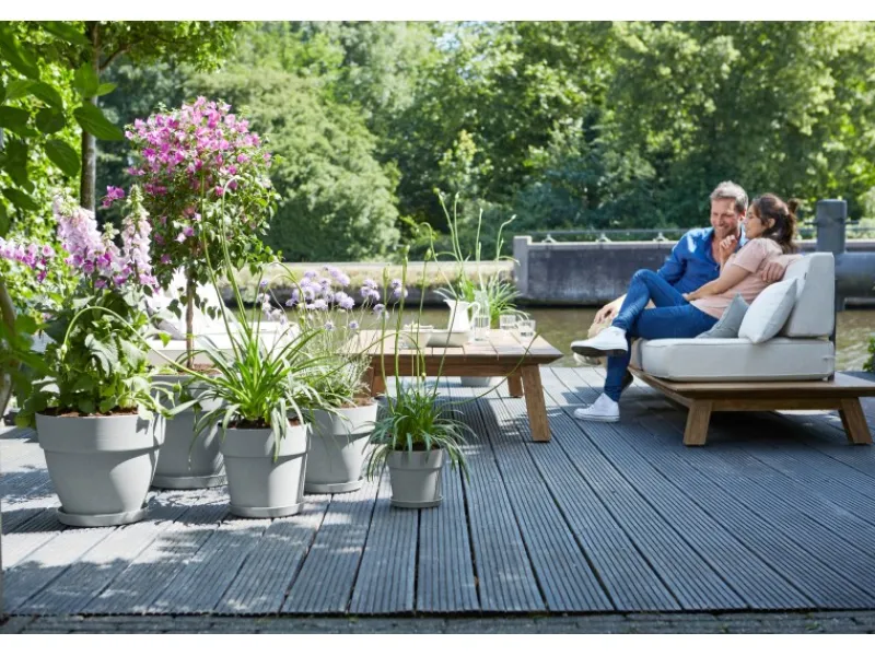 Elho Töpfe<Blumentopf Vibia Campana Ø 20 cm x 17 cm Living Beton