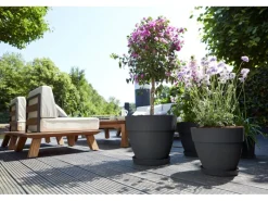 Outlet Elho Blumentopf Vibia Campana Ø 25 cm x 21 cm Anthrazit