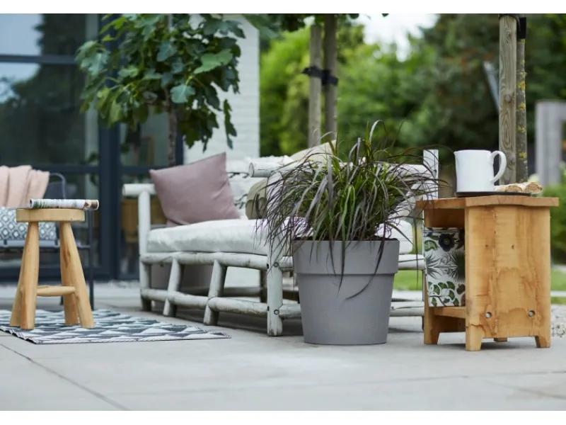 Elho Töpfe<Blumentopf Vibia Straight Ø 25 cm x 23 cm Living Beton