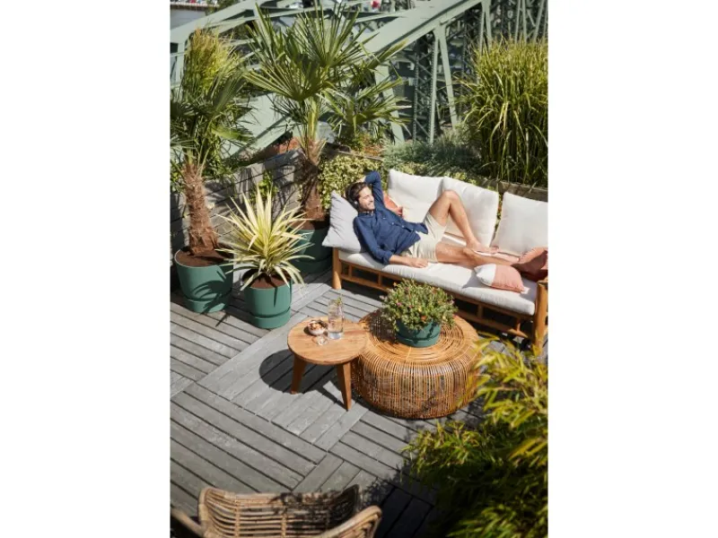 Discount Elho Pflanzgefäß Greenville rund Ø 47 Weiß