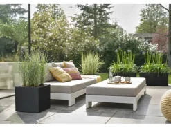 Elho Töpfe<Pflanztopf Vivo Next 30 cm x 30 cm x 30 cm Living Black mit Rollen