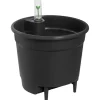 Elho Selbstbewässerungs-System Ø 33 cm x 30 cm Schwarz< Töpfe