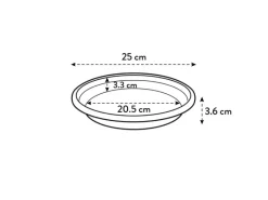 Elho Universal Untersetzer Ø 25 cm x 4 cm< Töpfe