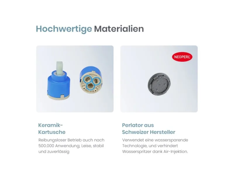 Emke Badarmatur für Badewannen Chrom mit Auslauf Wannenarmatur Einhebelmischer Brausebatterie< Einhebelmischer
