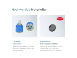 Best Emke Badarmatur für Badewannen Schwarz mit Auslauf Wannenarmatur Einhebelmischer Brausebatterie