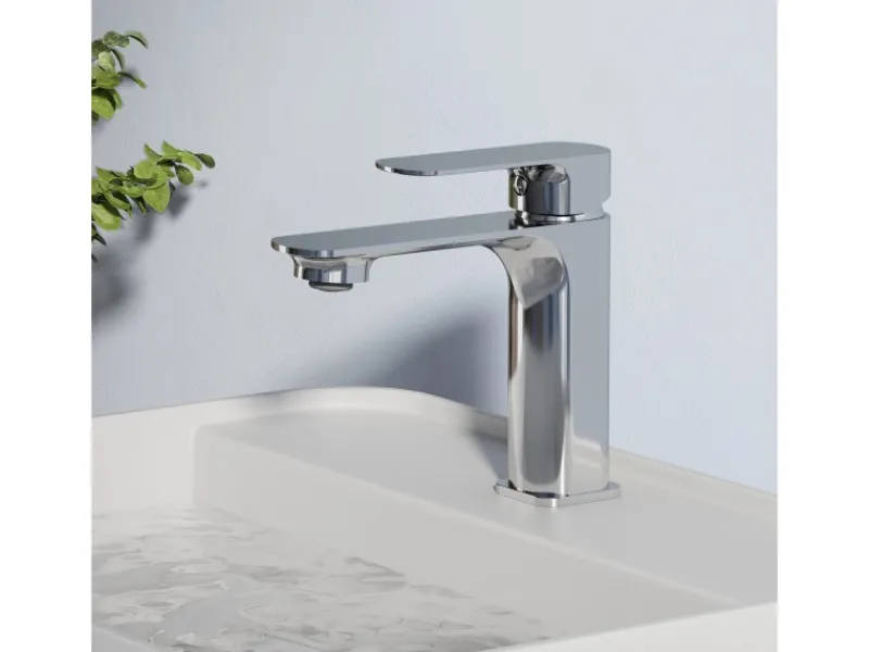 Emke Wasserhahn Bad 166 x 152 x 45 mm Chrom Waschtischarmatur Mischbatterie Waschbecken< Einhebelmischer